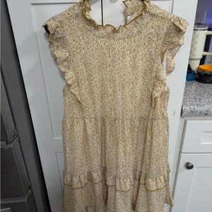 JODIFL Mustard Patterned Blouse